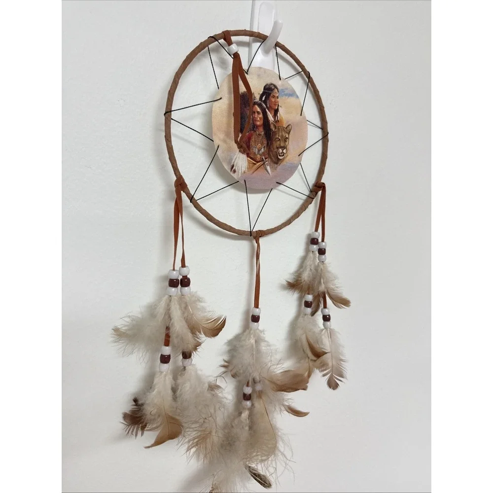 Dream Catcher Wall Hanging Native American Indian Feathers Boho Southwestern
